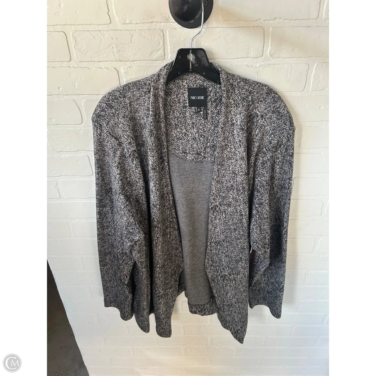 Blazer By Nic + Zoe In Grey, Size: 2x