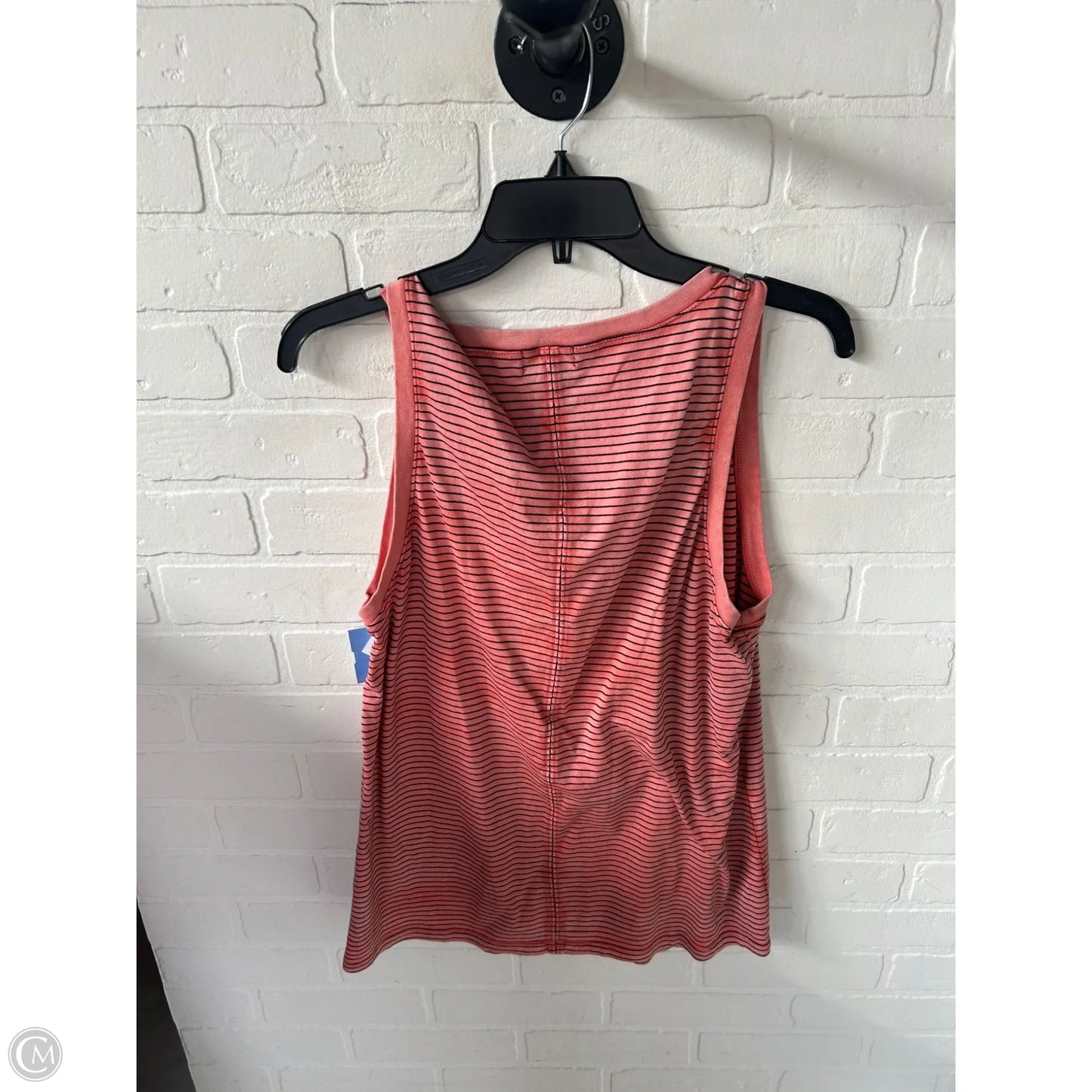 Top Sleeveless By Adriano Goldschmied In Black & Orange, Size: L