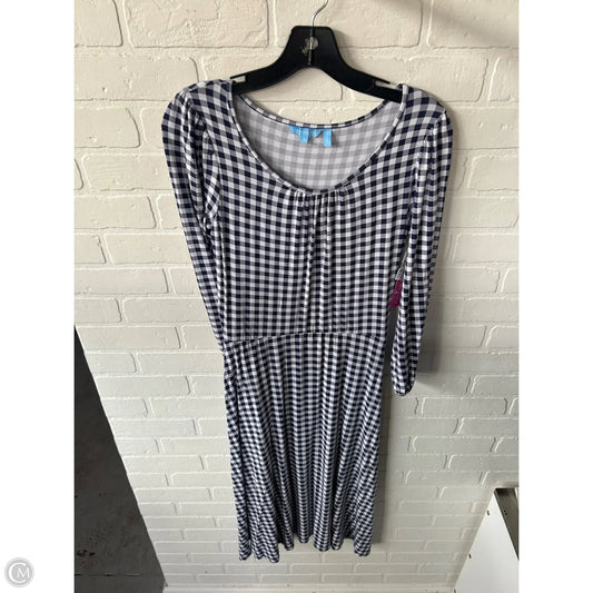 Dress Casual Midi By Draper James In Blue & White, Size: S
