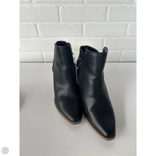 Boots Ankle Heels By Ana In Black, Size: 7