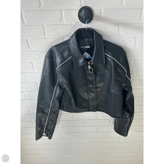 Jacket Moto By Fashion Nova In Black, Size: L