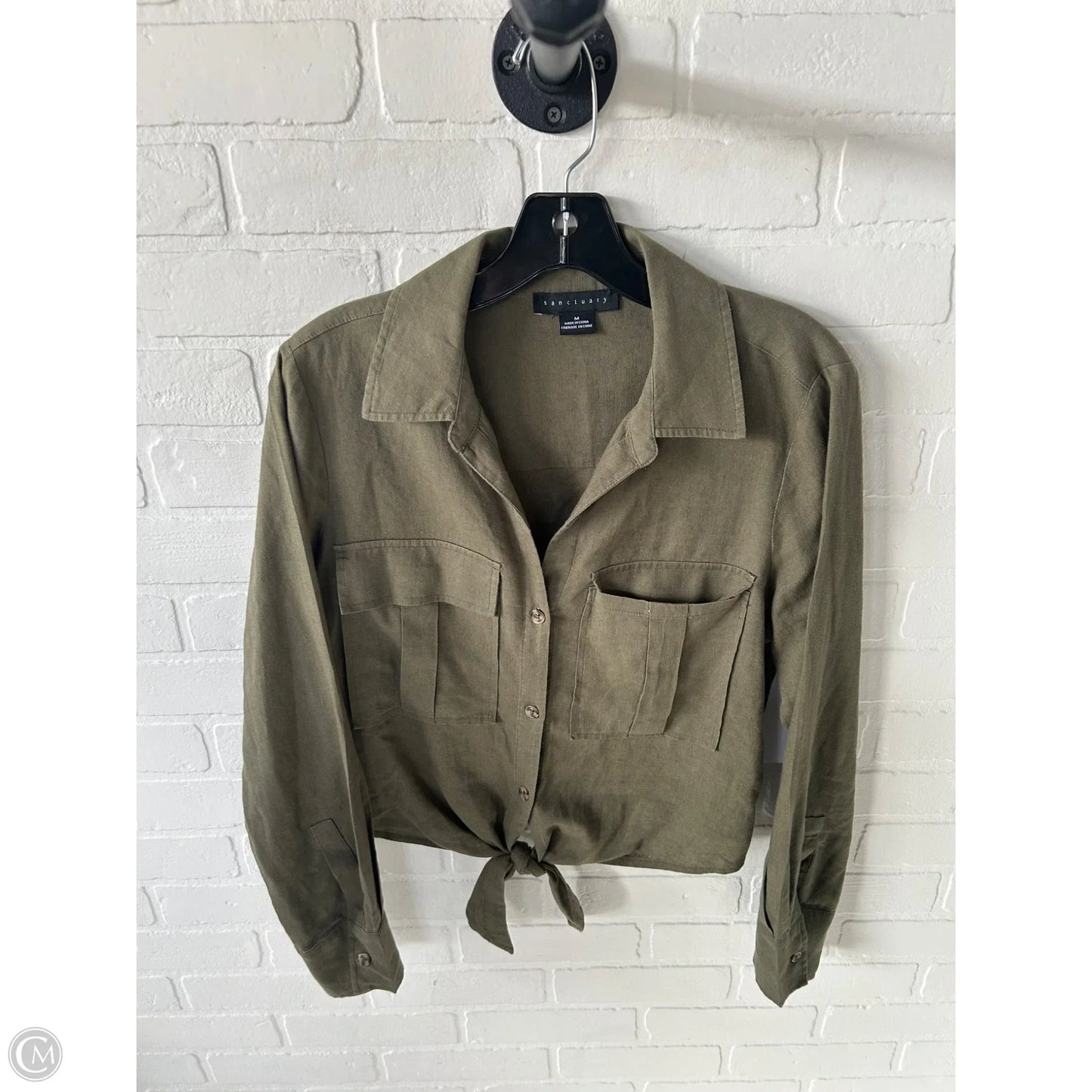 Top Long Sleeve By Sanctuary In Green, Size: M