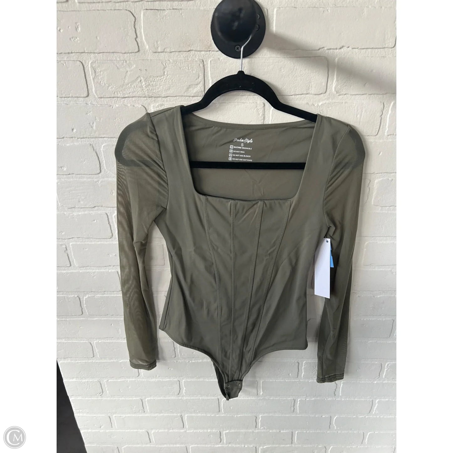 Bodysuit By Clothes Mentor In Green, Size: S