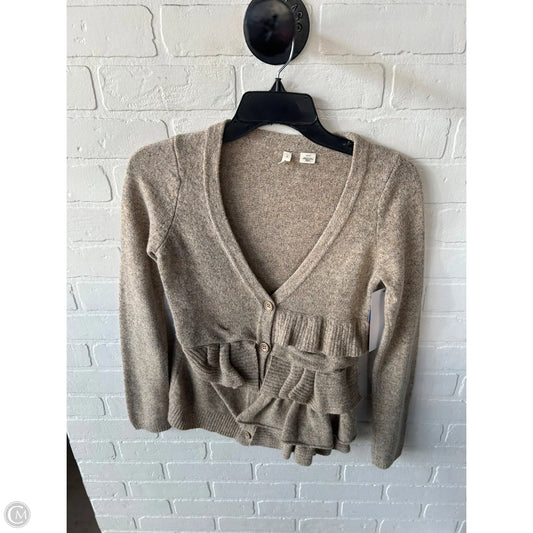 Sweater Cardigan By Moth In Tan, Size: Xs