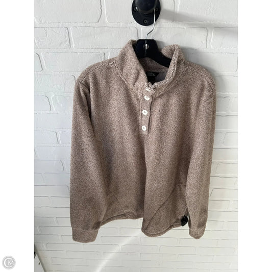 Jacket Fleece By Eddie Bauer In Tan, Size: Xl