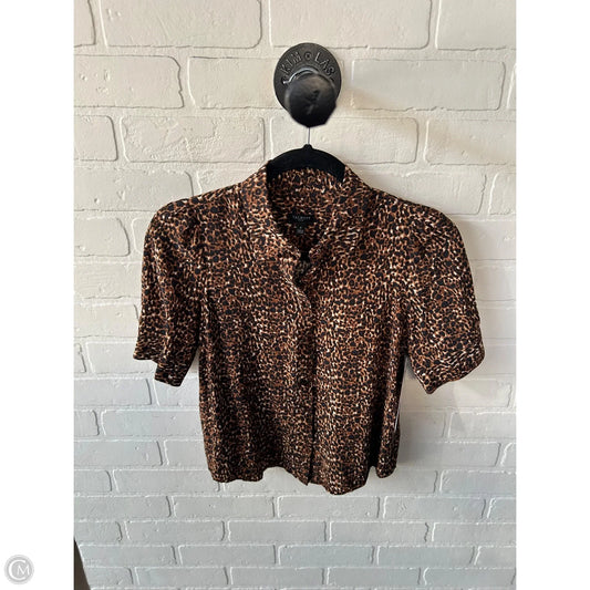 Top Short Sleeve By Talbots In Animal Print, Size: Xsp