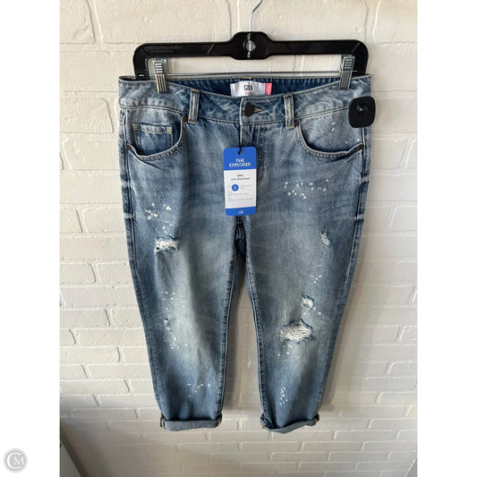 Jeans Boyfriend By Cabi In Blue Denim, Size: 2