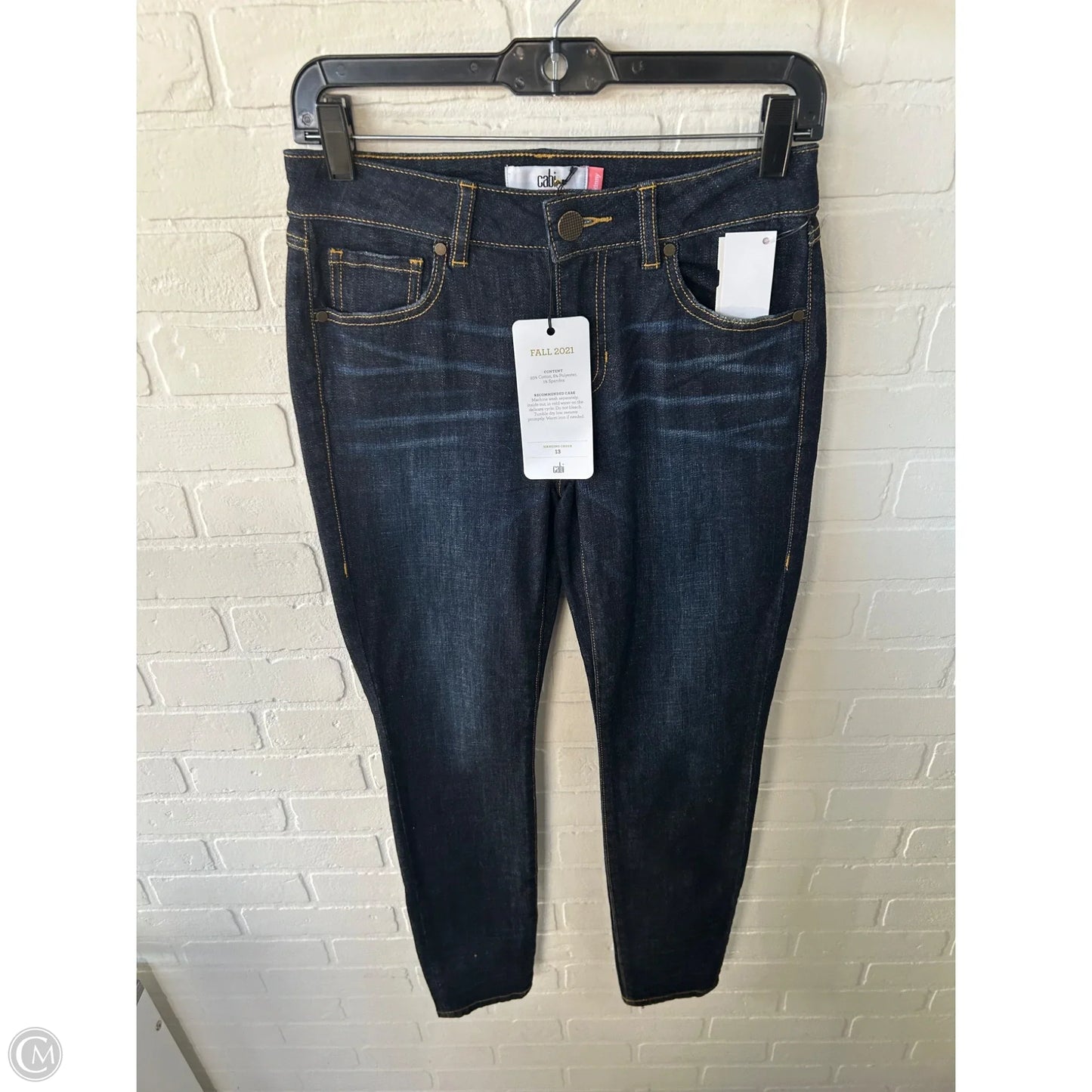 Jeans Skinny By Cabi In Blue Denim, Size: 2