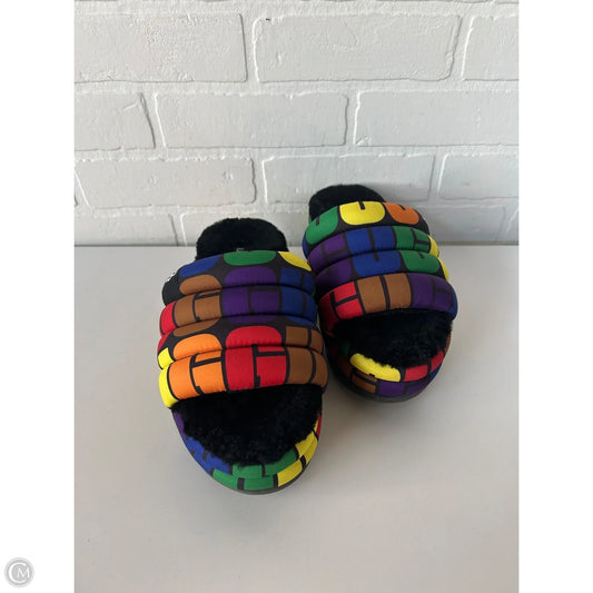 Slippers Designer By Ugg In Multi-colored, Size: 7