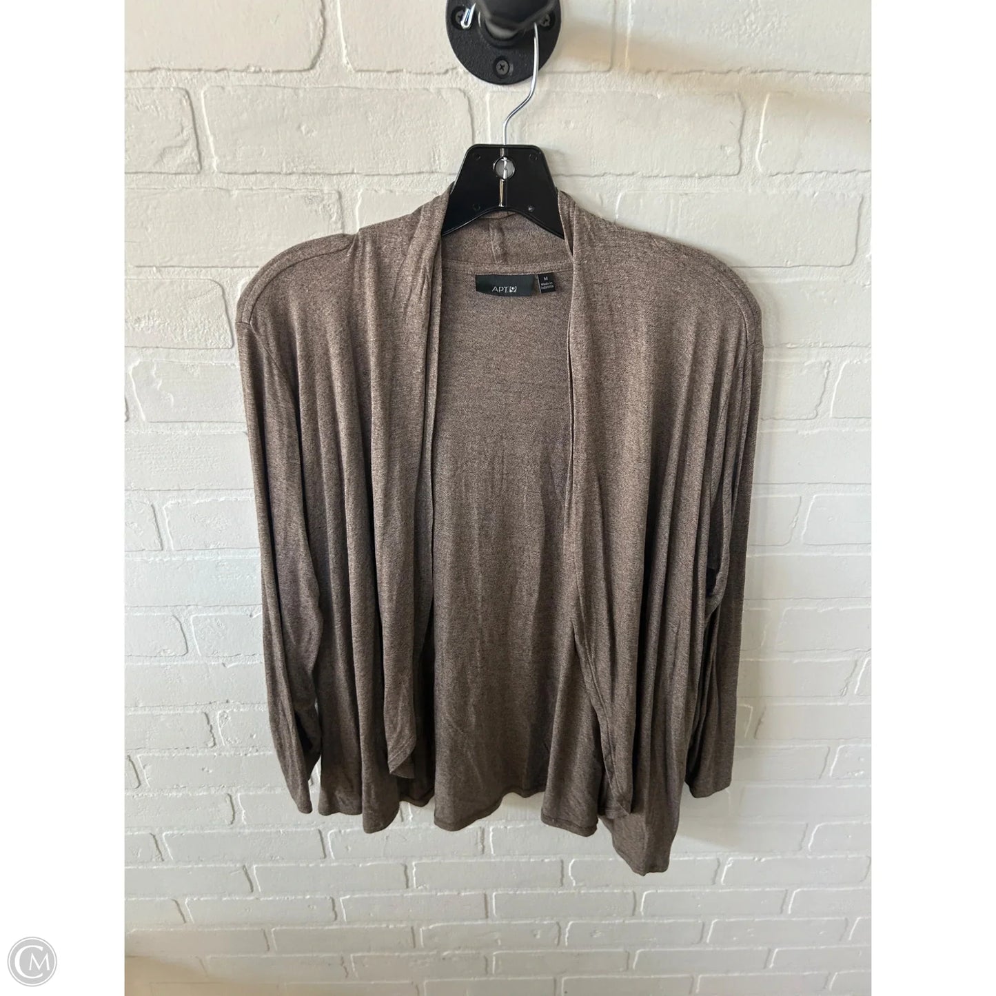 Cardigan By Apt 9 In Tan, Size: M