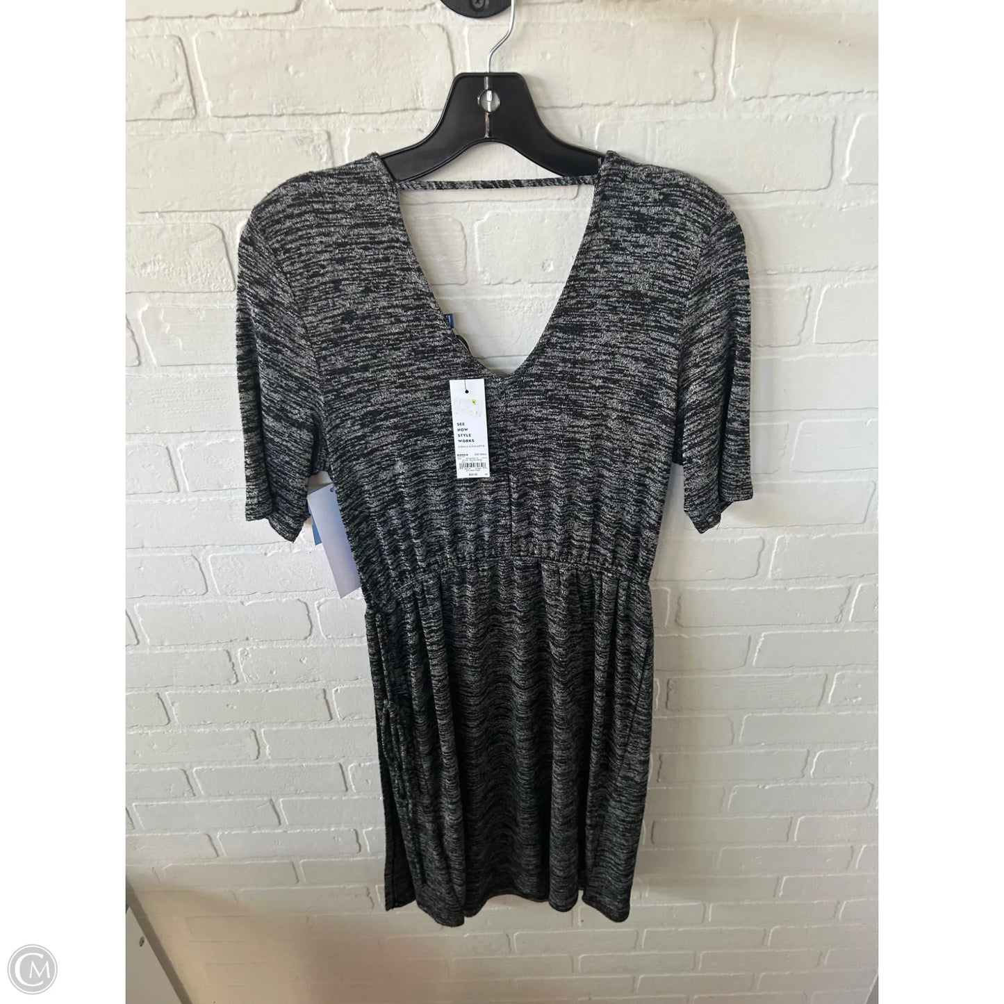 Dress Casual Short By Apt 9 In Black & Grey, Size: S