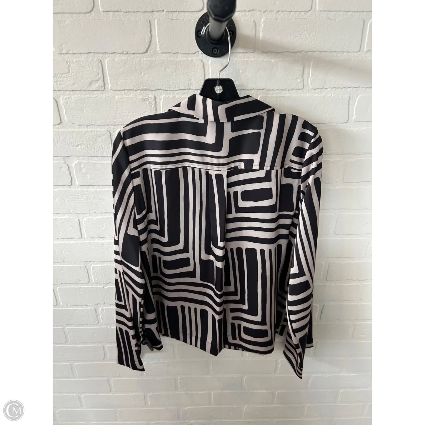 Pants Set 2pc By Donna Karan In Black & Tan, Size: M