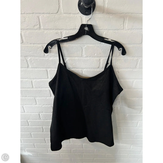 Top Sleeveless Basic By Torrid In Black & Gold, Size: 3x