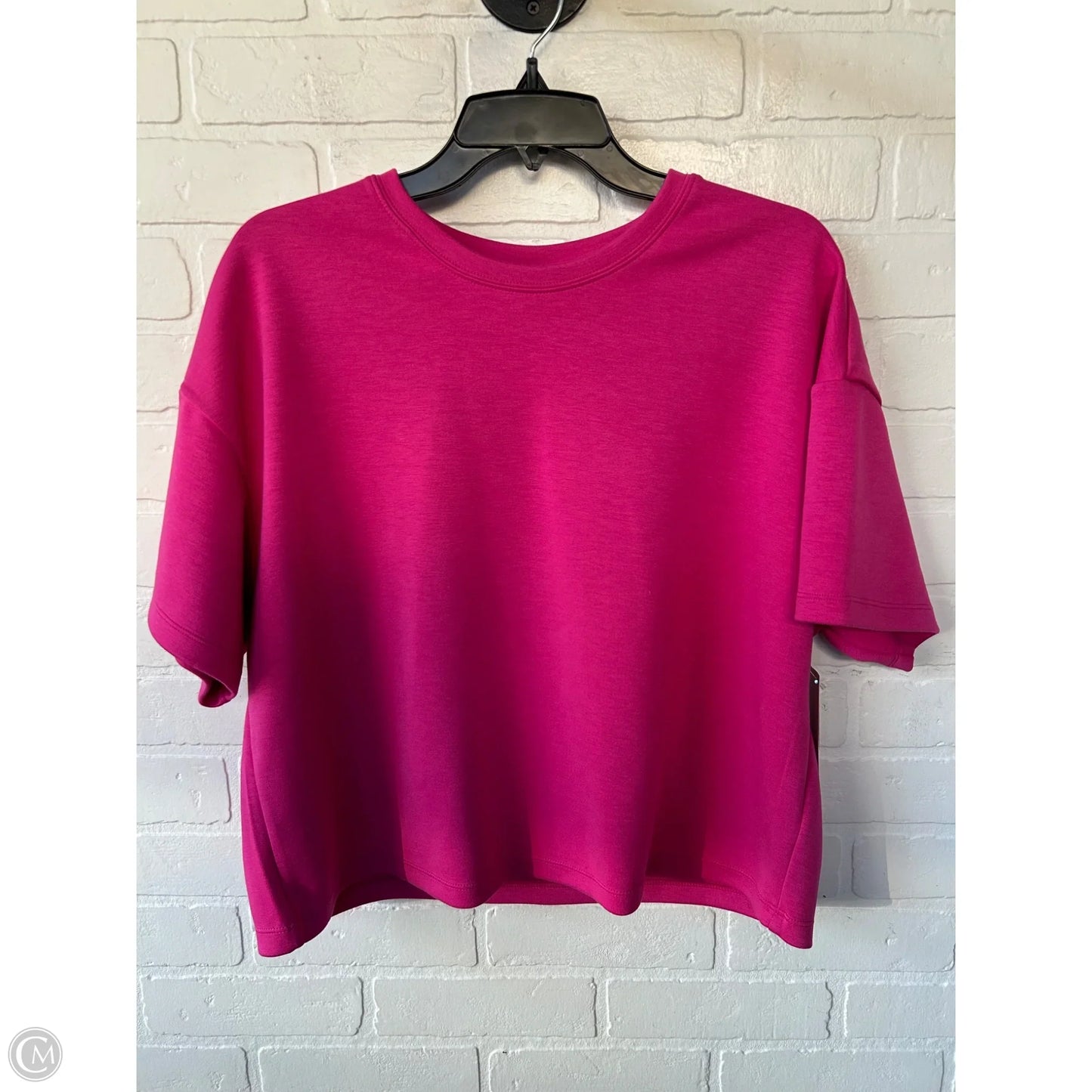 Top Short Sleeve By Scoop In Pink, Size: L