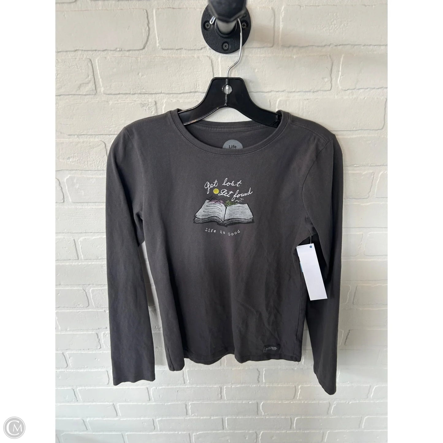 Top Long Sleeve Basic By Life Is Good In Grey, Size: Xs