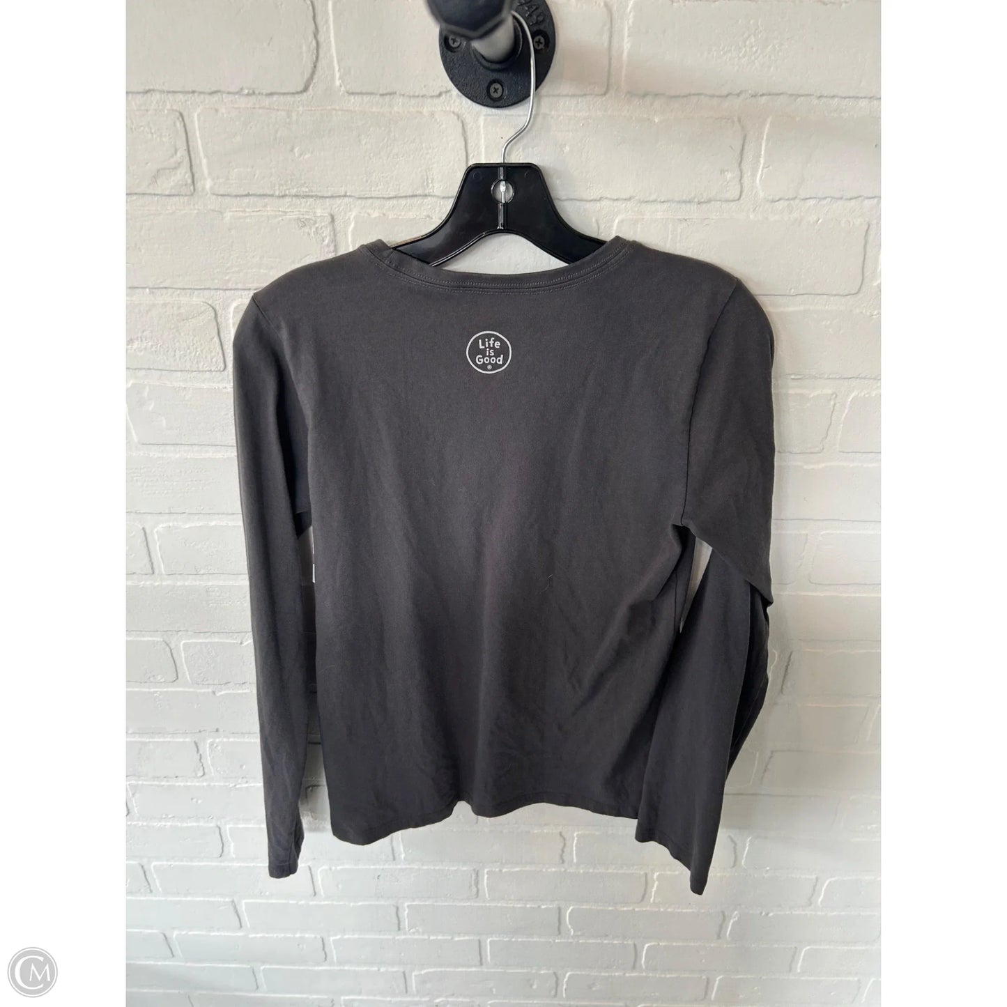 Top Long Sleeve Basic By Life Is Good In Grey, Size: Xs