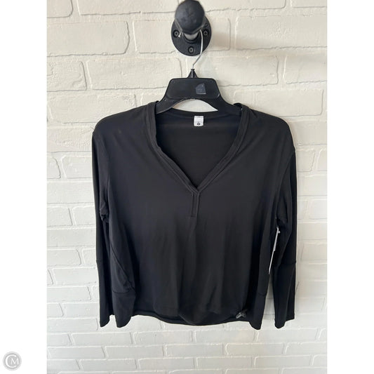 Athletic Top Long Sleeve Crewneck By Lululemon In Black, Size: Xs