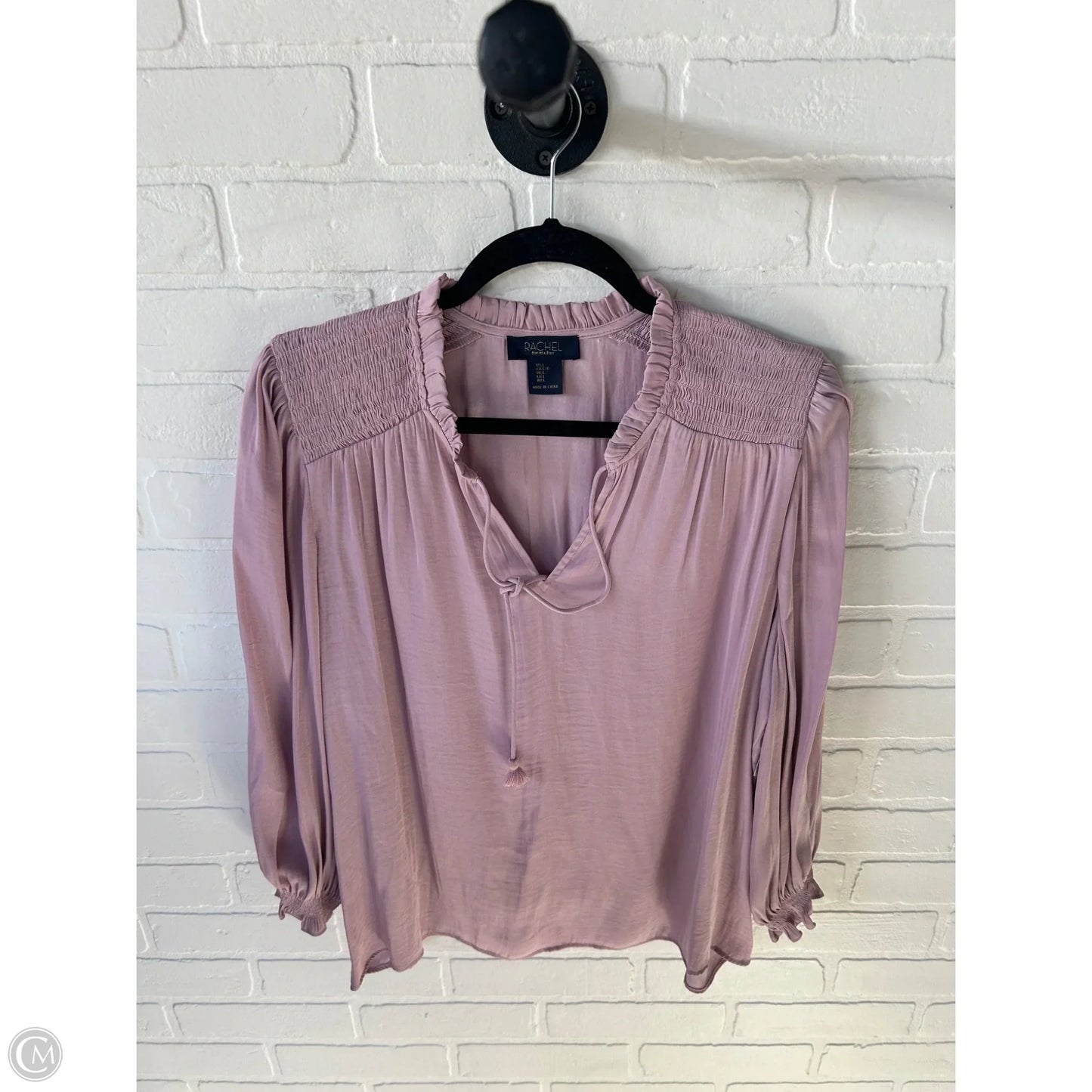 Top Long Sleeve By Rachel Roy In Pink, Size: L