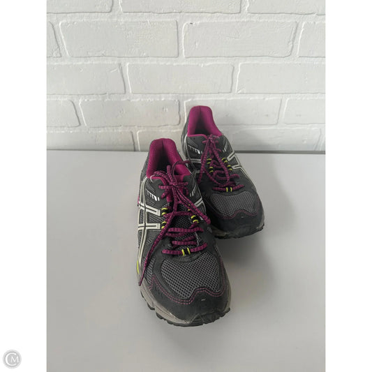 Shoes Athletic By Asics In Grey & Purple, Size: 9