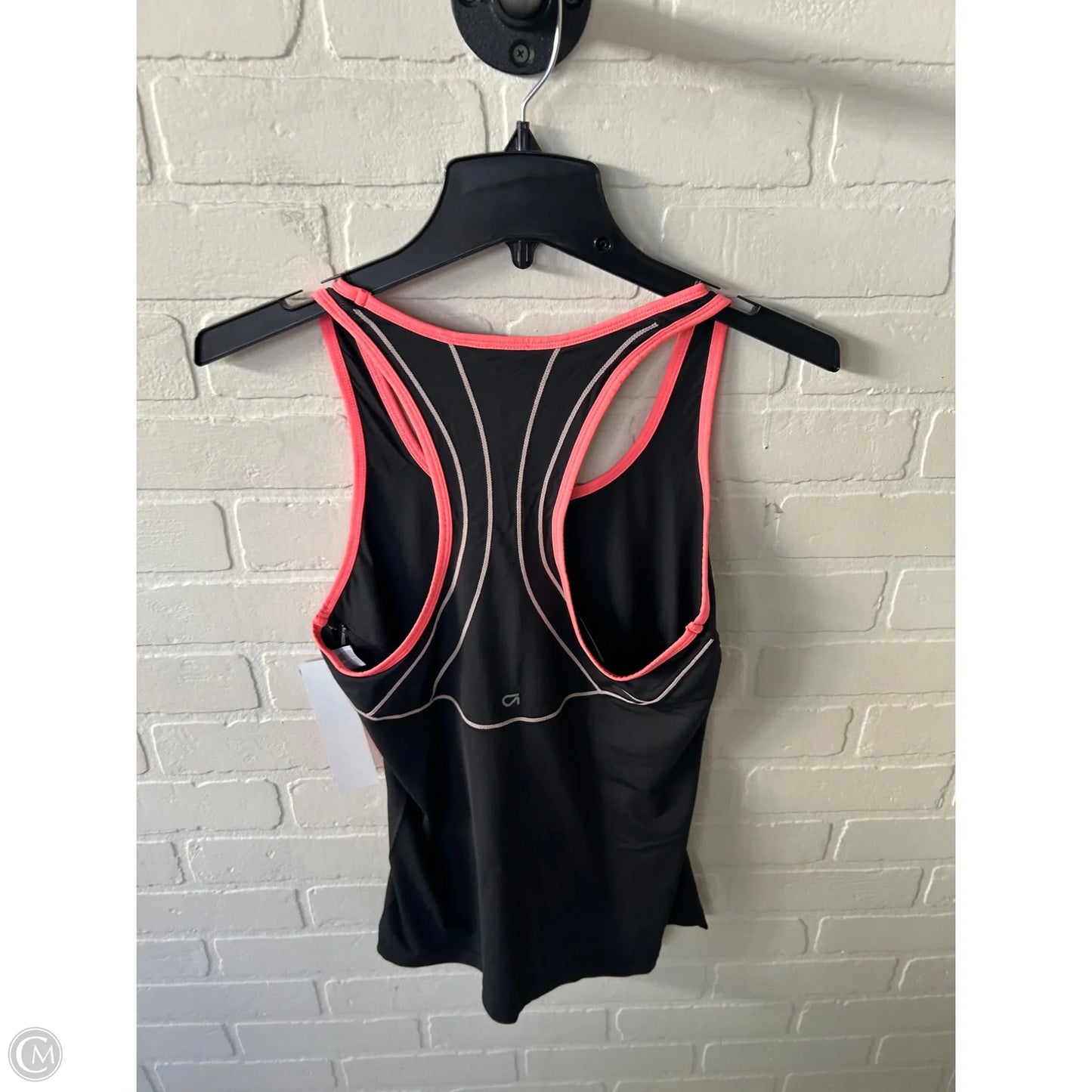 Athletic Tank Top By Gapfit In Black & Pink, Size: M