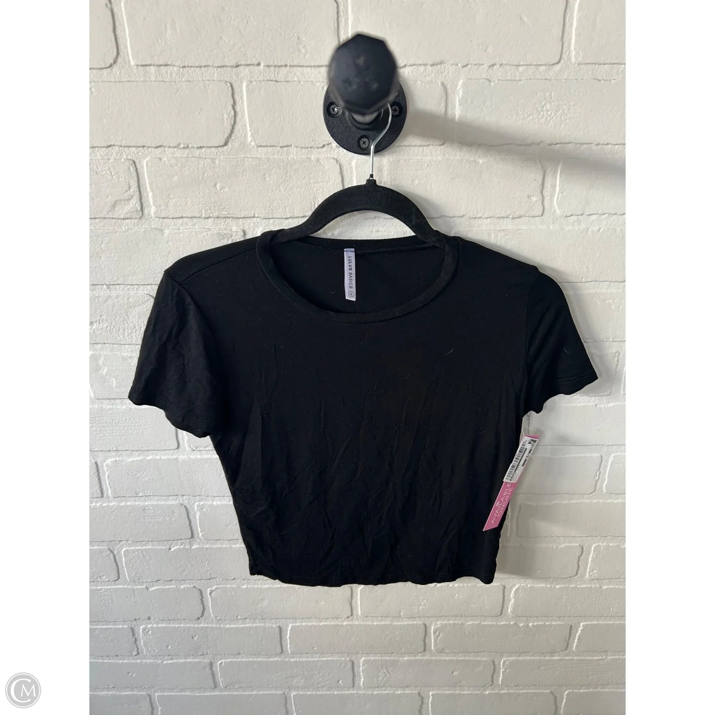 Top Short Sleeve Basic By Lulus In Black, Size: L