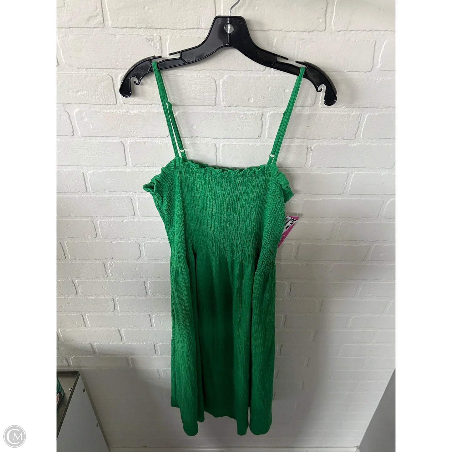 Dress Casual Midi By H&m In Green, Size: Xl