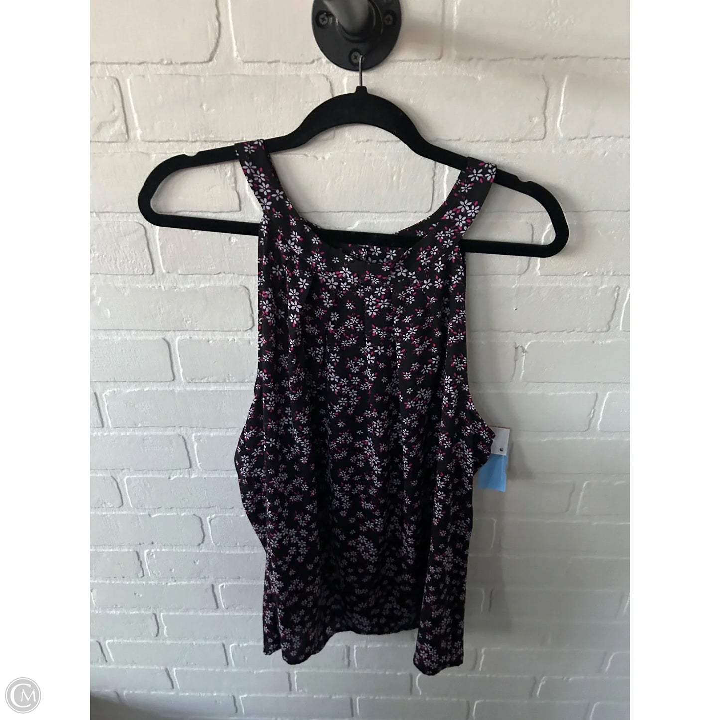 Top Sleeveless By Bar Iii In Black & Purple, Size: Xl