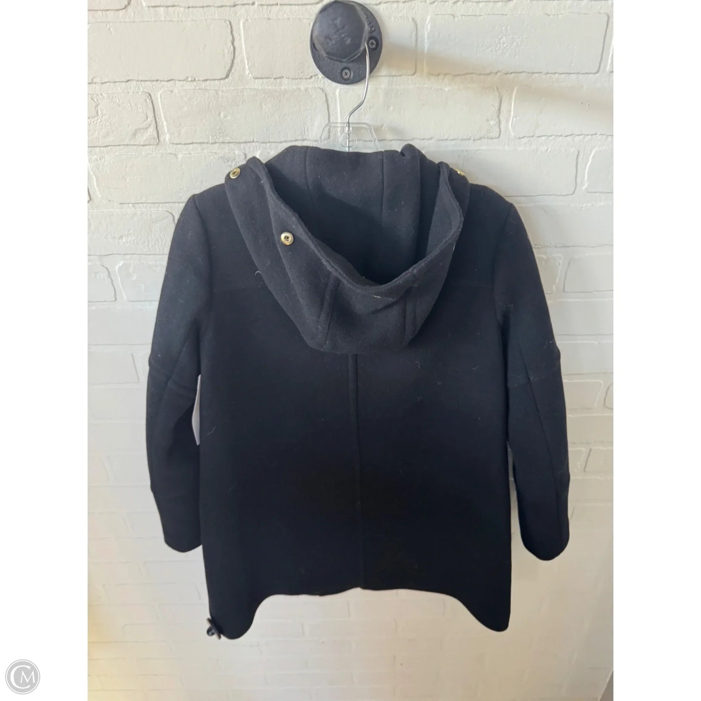 Coat Peacoat By J. Crew In Black, Size: Sp