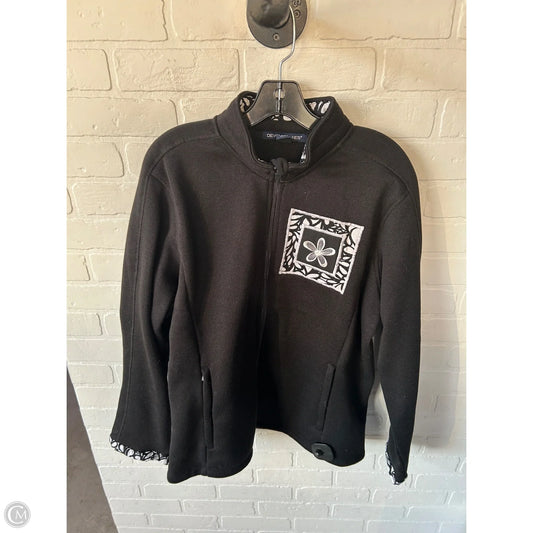 Jacket Fleece By Clothes Mentor In Black & White, Size: 2x