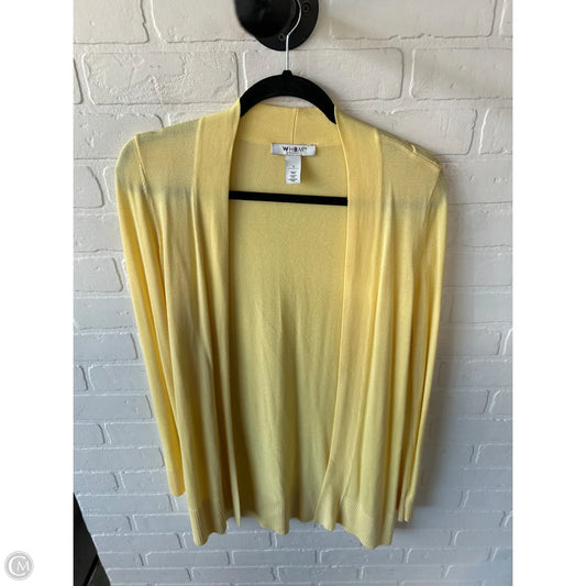 Sweater Cardigan By White House Black Market In Yellow, Size: S
