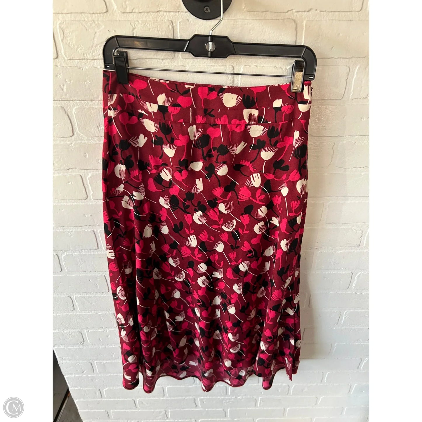 Skirt Midi By Cabi In Red & White, Size: 2