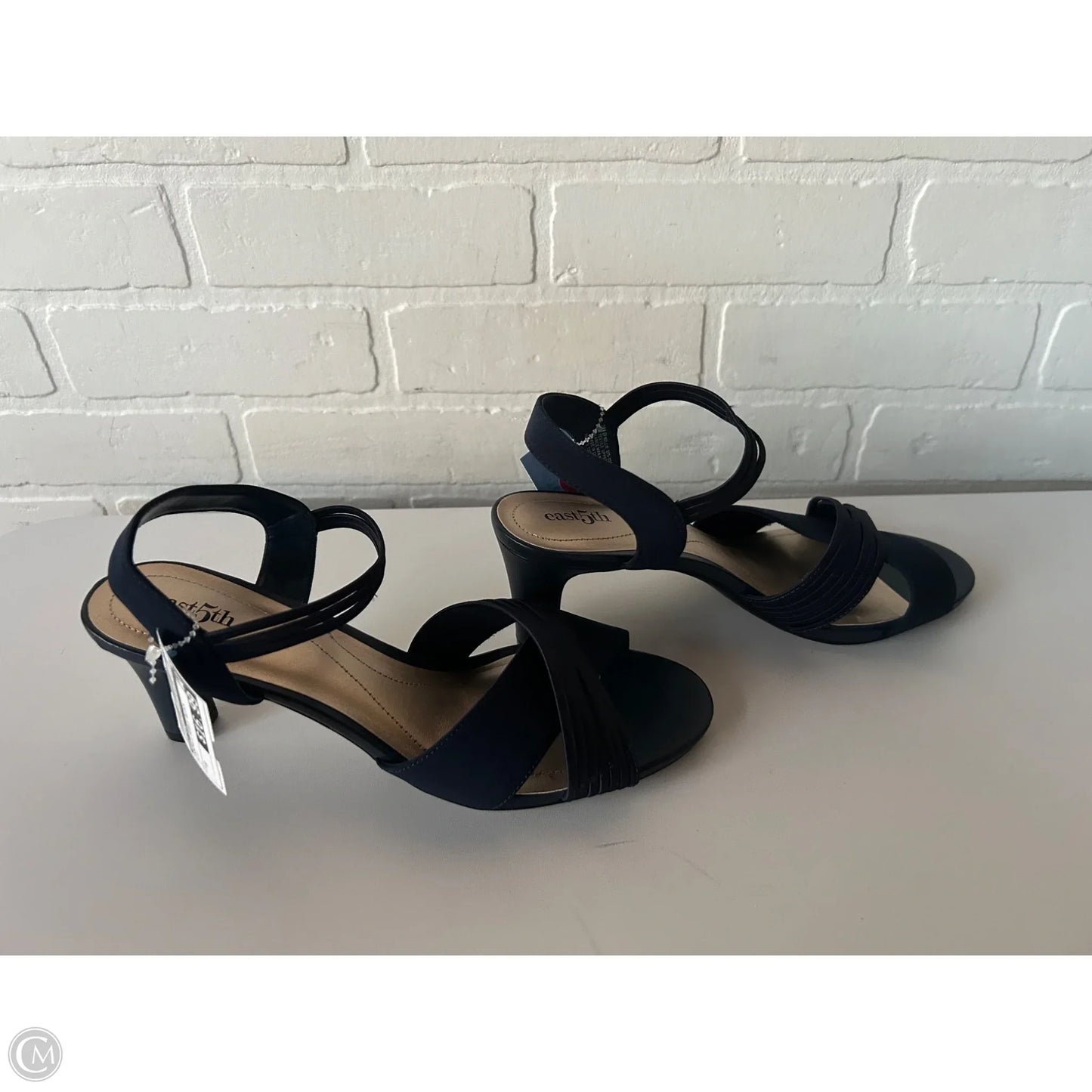 Sandals Heels Block By East 5th In Blue, Size: 9