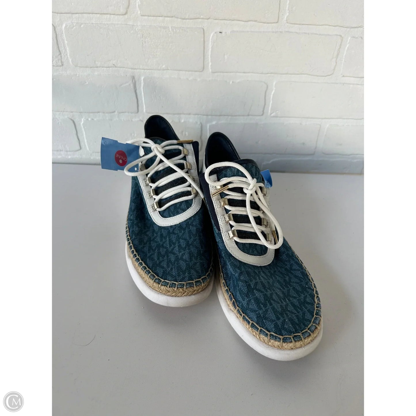 Shoes Sneakers By Michael By Michael Kors In Blue & White, Size: 8