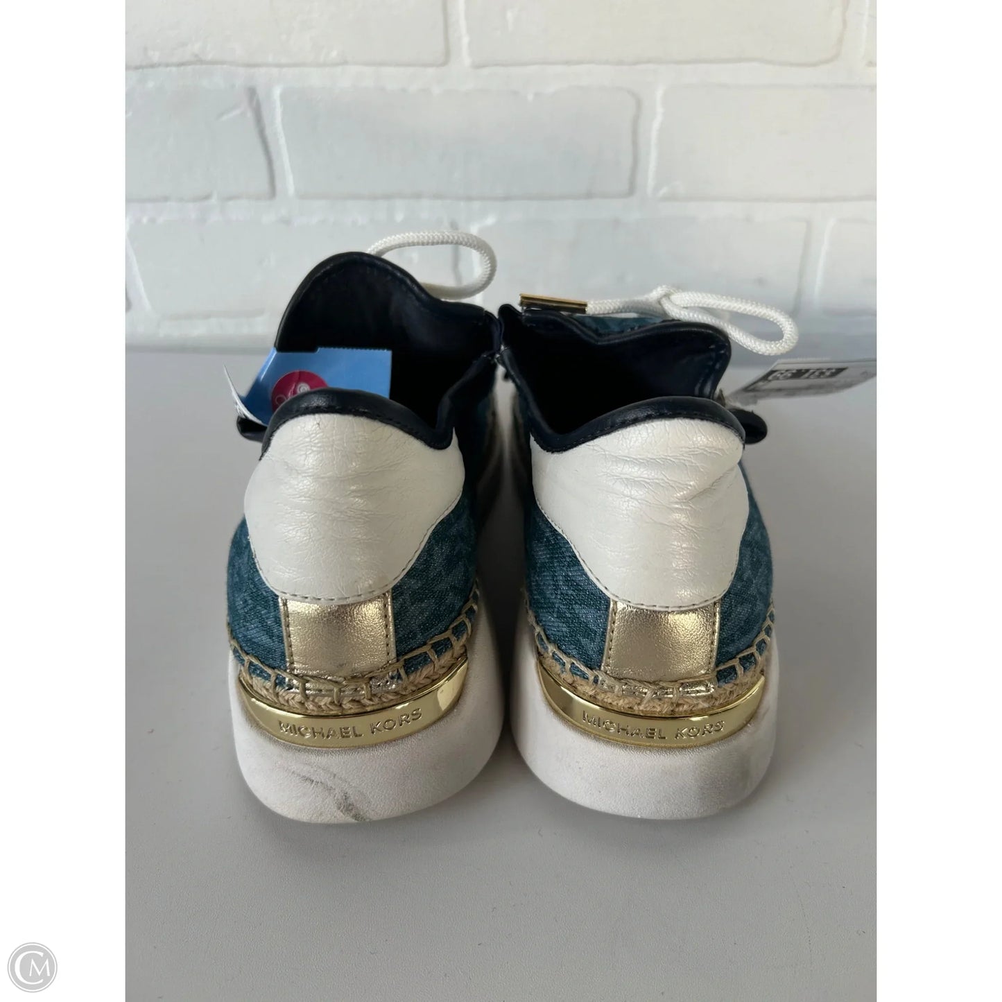 Shoes Sneakers By Michael By Michael Kors In Blue & White, Size: 8