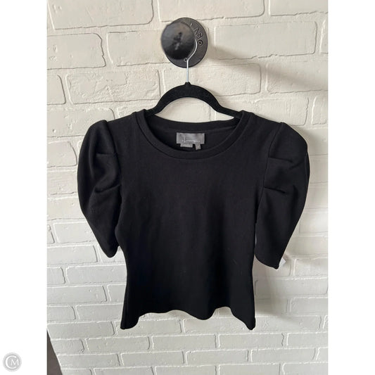Top Short Sleeve By Anthropologie In Black, Size: M