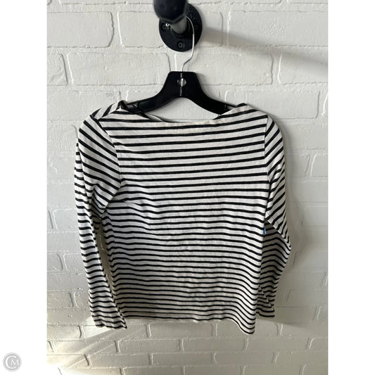 Top Long Sleeve By Gap In Cream & Grey, Size: S