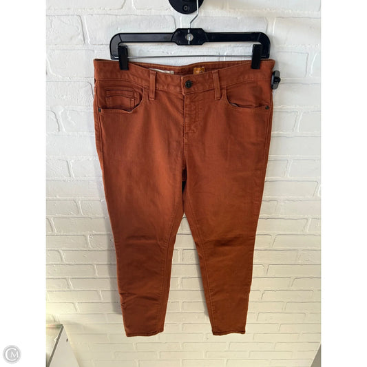 Jeans Straight By Pilcro In Brown Denim, Size: 10