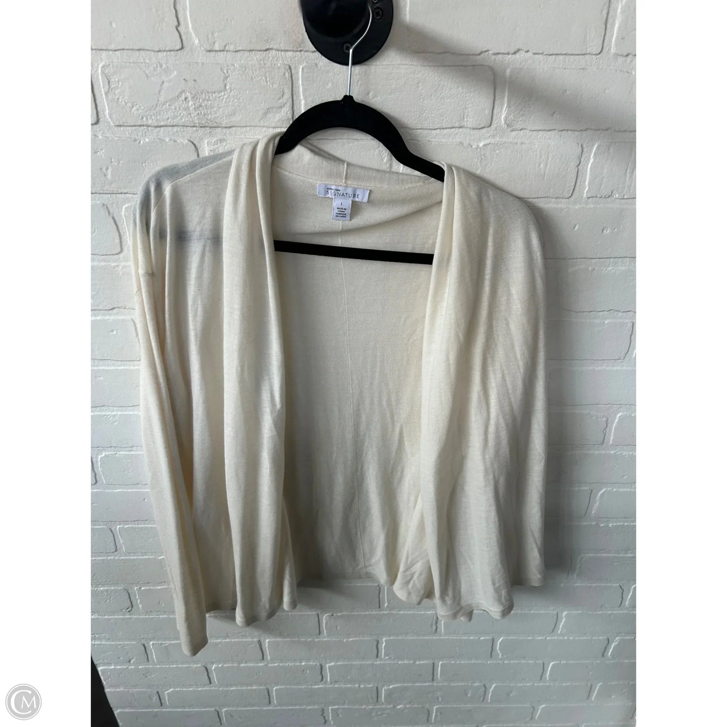 Cardigan By Nordstrom In Cream, Size: L
