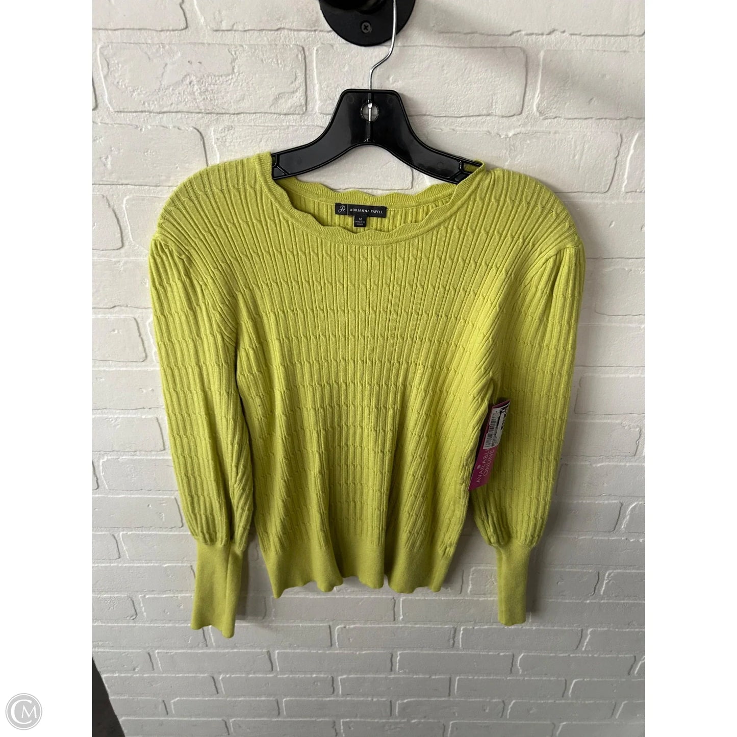 Sweater By Adrianna Papell In Green, Size: M