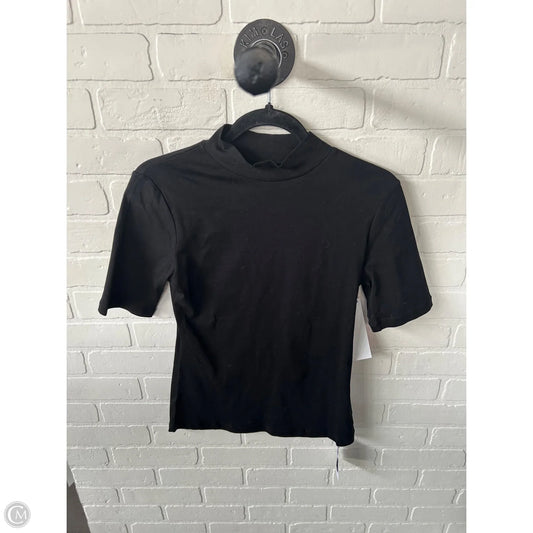 Top Short Sleeve Basic By Mangopop In Black, Size: M