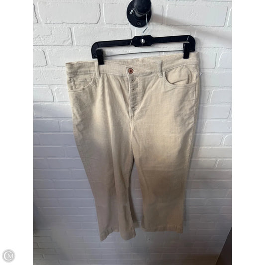 Pants Corduroy By Cabi In Cream, Size: 14