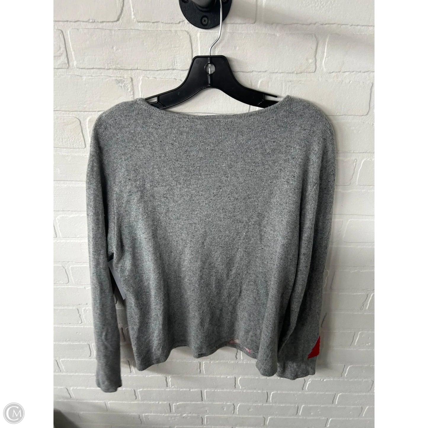 Sweater By Crazy Horse In Grey & Red, Size: Xl