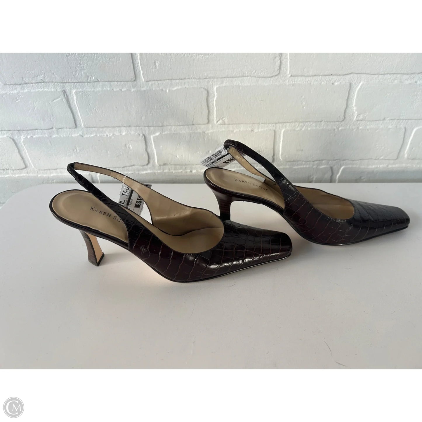 Shoes Heels Block By Karen Scott In Brown, Size: 9