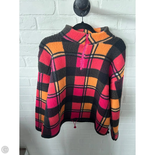 Jacket Fleece By Belle By Kim Gravel In Grey & Pink, Size: S