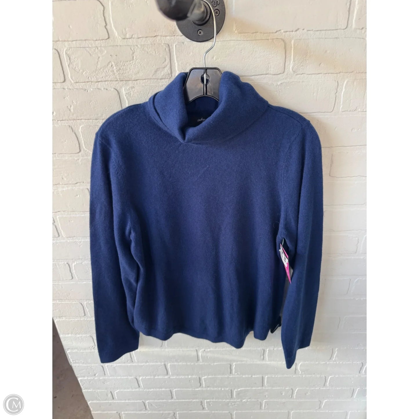 Sweater Cashmere By Saks Fifth Avenue In Blue, Size: Xl