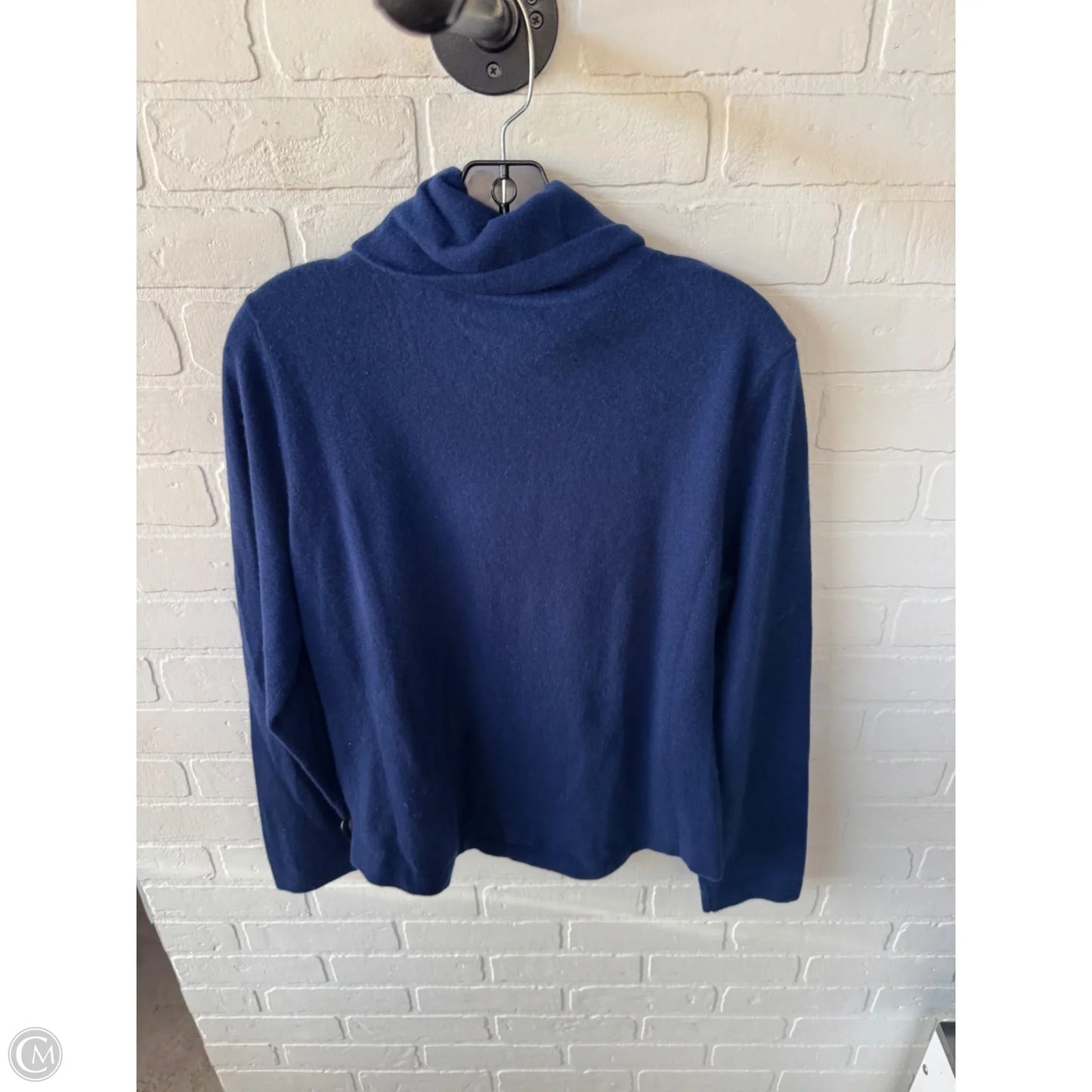 Sweater Cashmere By Saks Fifth Avenue In Blue, Size: Xl