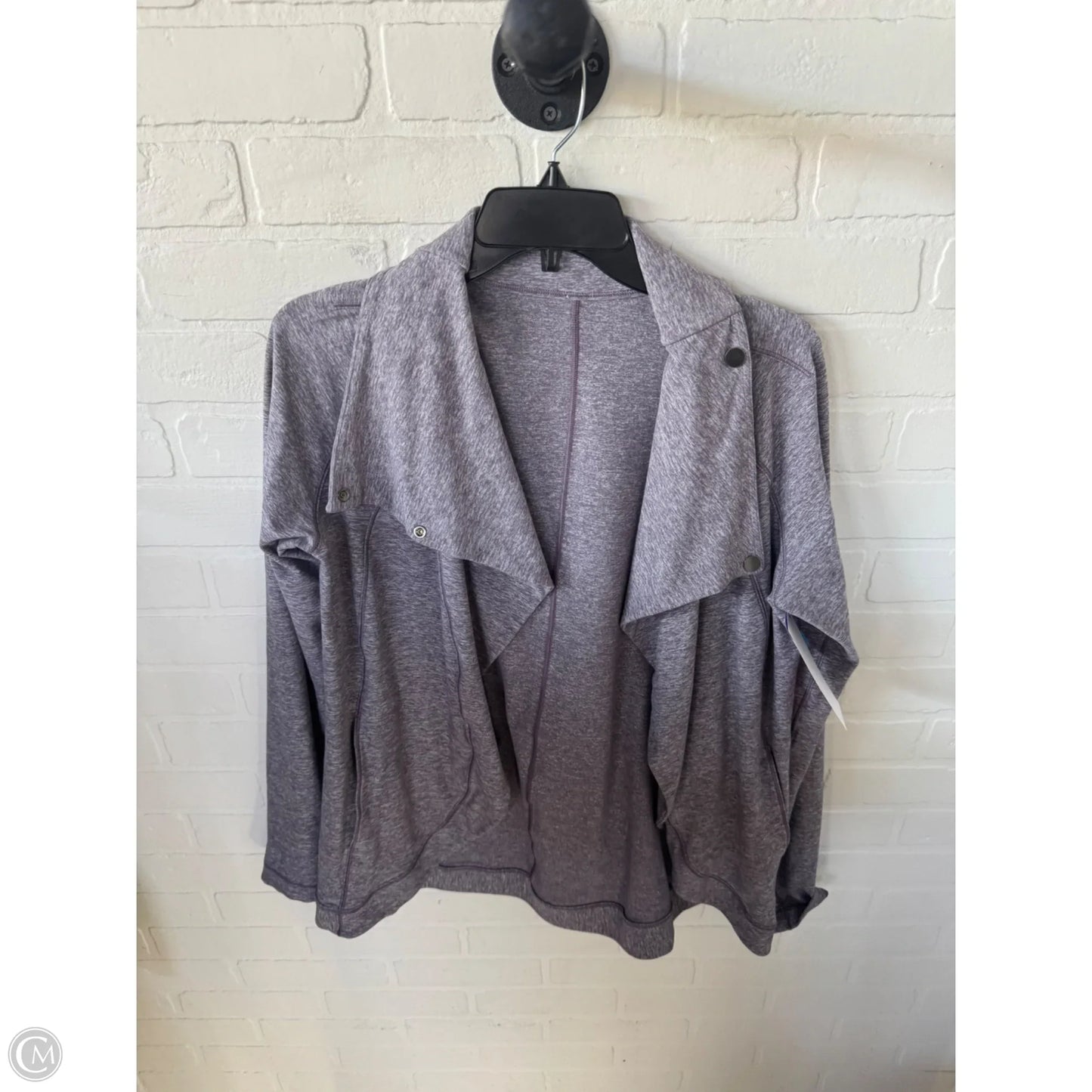 Athletic Jacket By Lululemon In Purple, Size: M