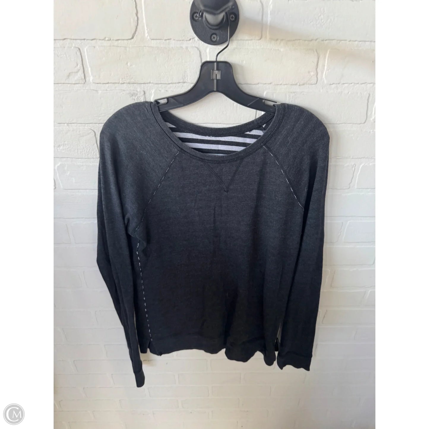 Athletic Sweatshirt Crewneck By Lululemon In Grey, Size: M