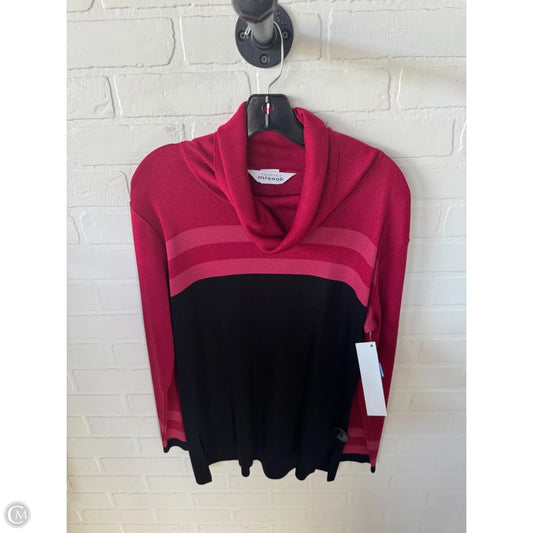 Sweater By Misook In Black & Red, Size: M