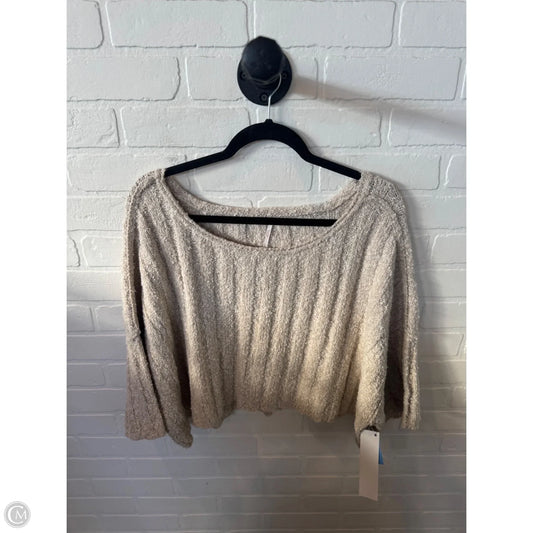 Sweater Short Sleeve By Free People In Tan, Size: Xs
